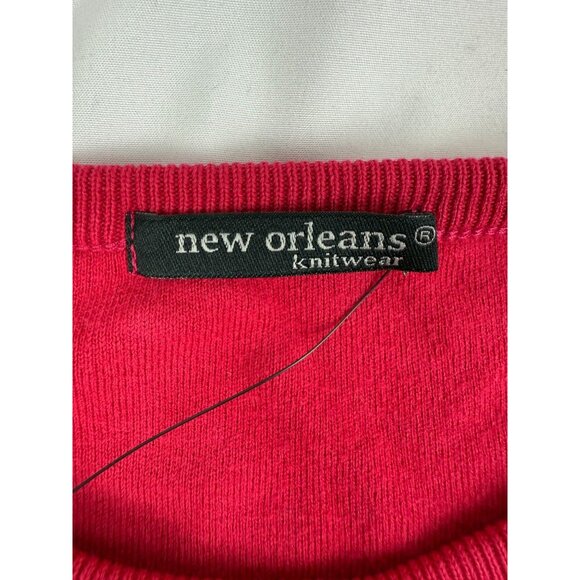 NWT New Orleans Knitwear Women's Long Sleeve Sweater Size M - Picture 4 of 8